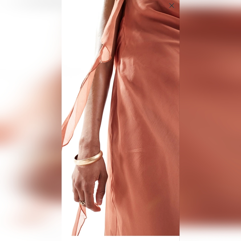 Dusty Rose Terracota Dress Gown from ASOS